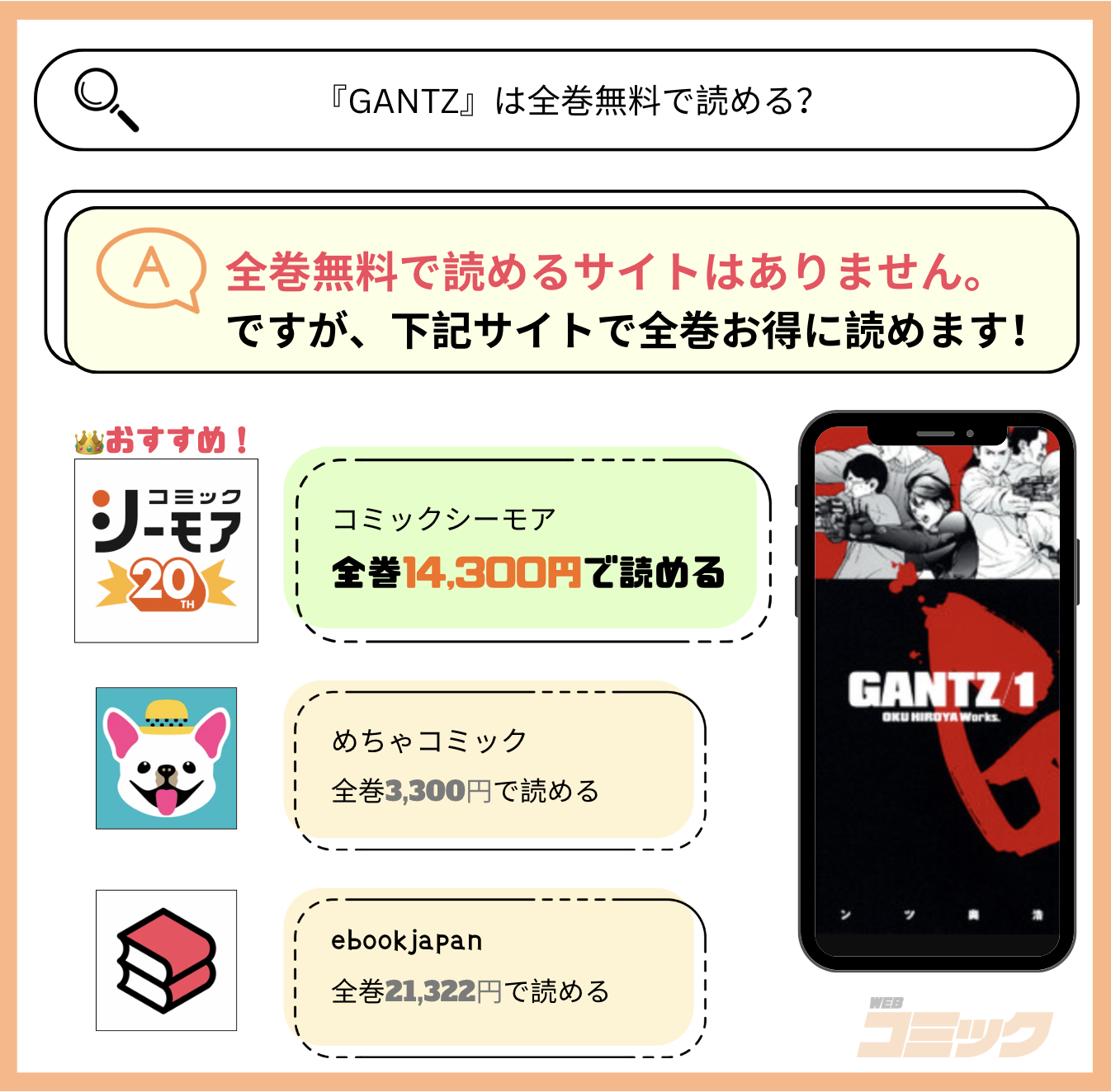 GANTZ（ガンツ） 全巻無料