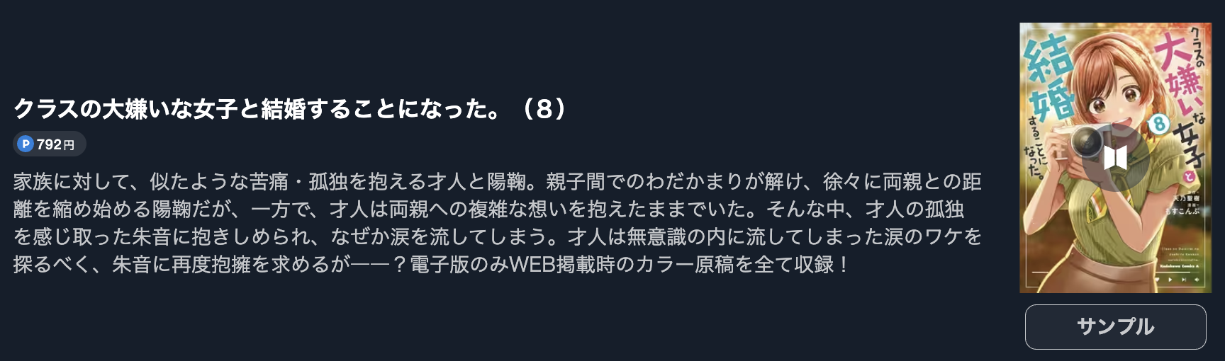 クラスの大嫌いな女子と結婚することになった。