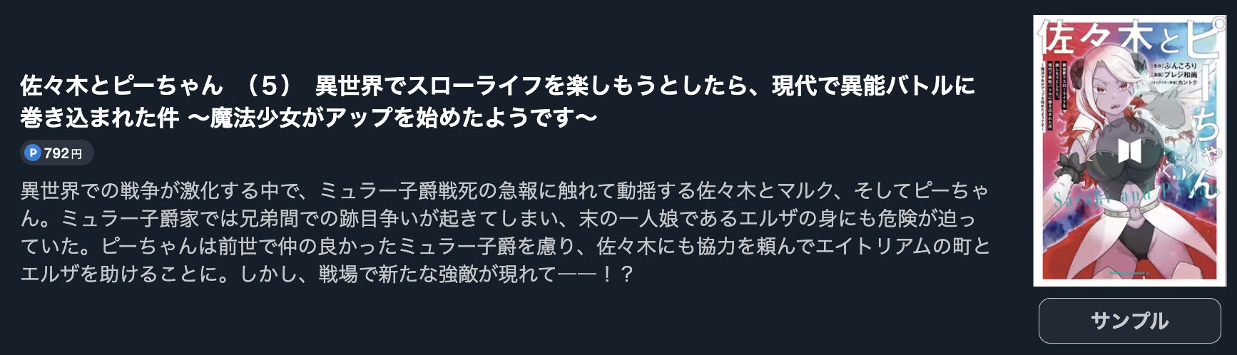 佐々木とピーちゃん