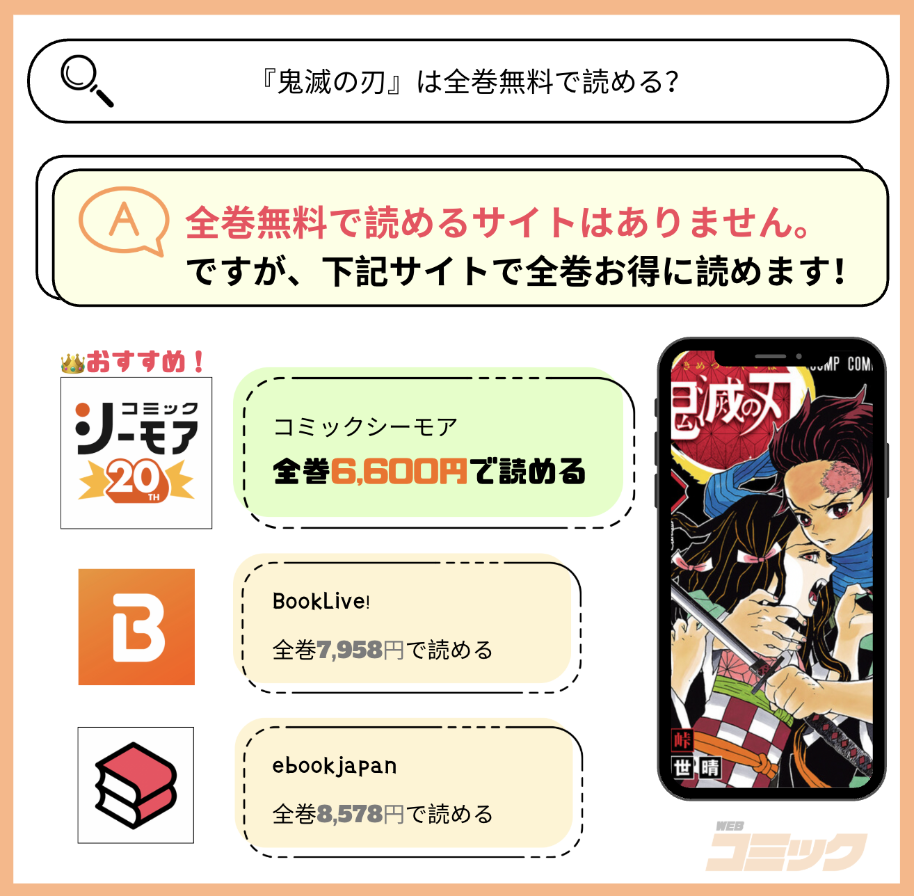 鬼滅の刃 全巻無料