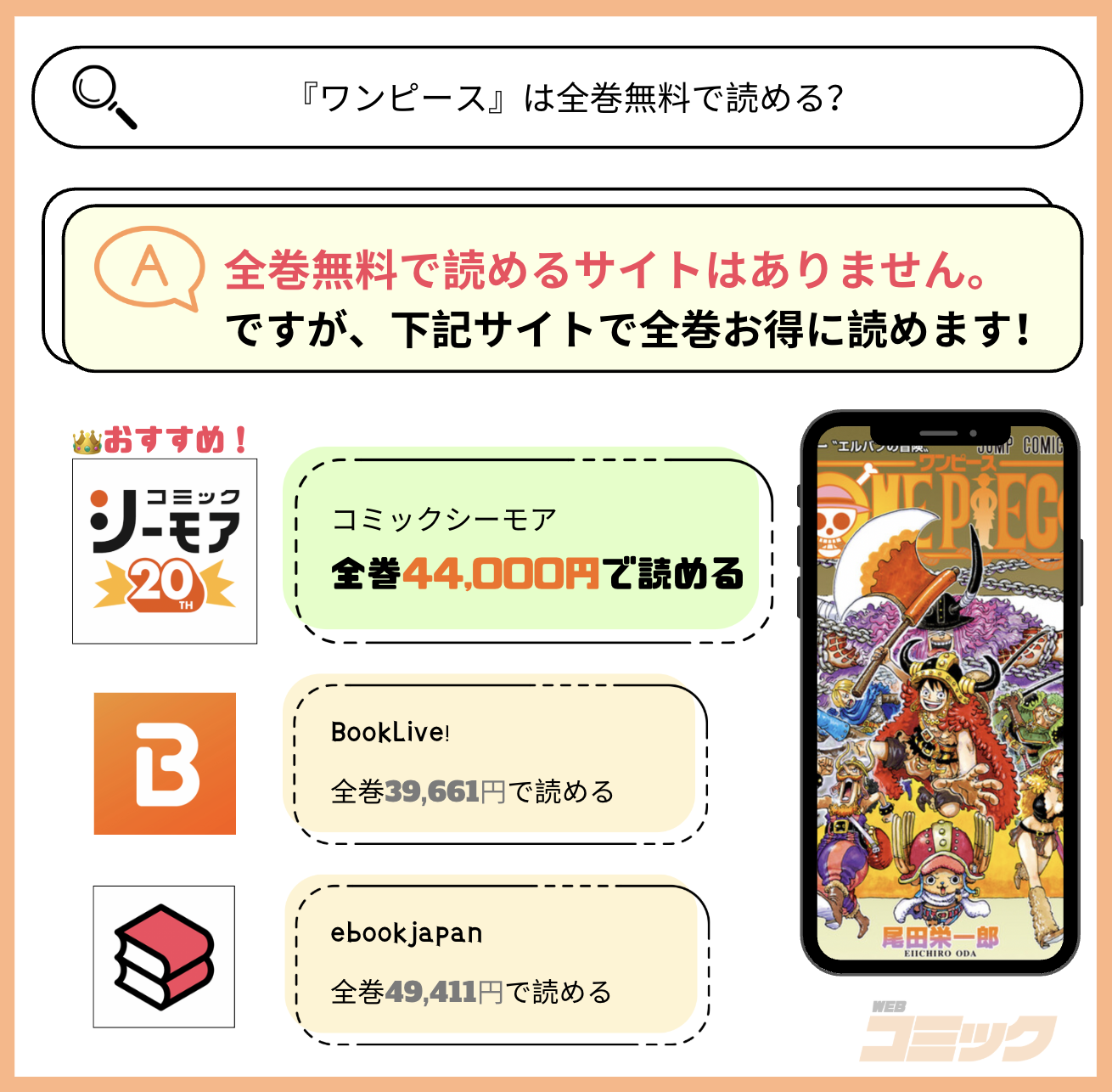 ワンピース 全巻無料