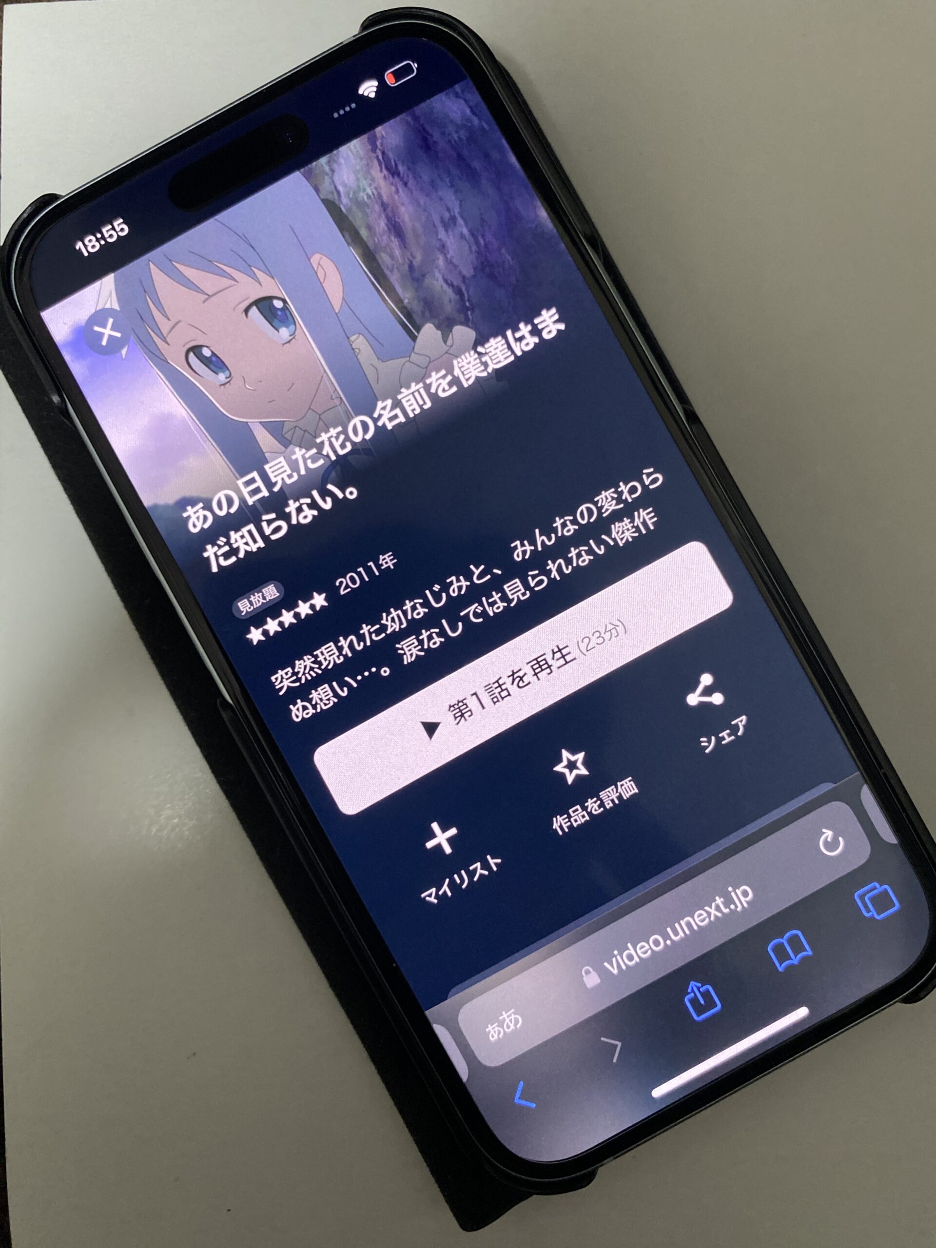 あの日見た花の名前を僕達はまだ知らない。(あの花)