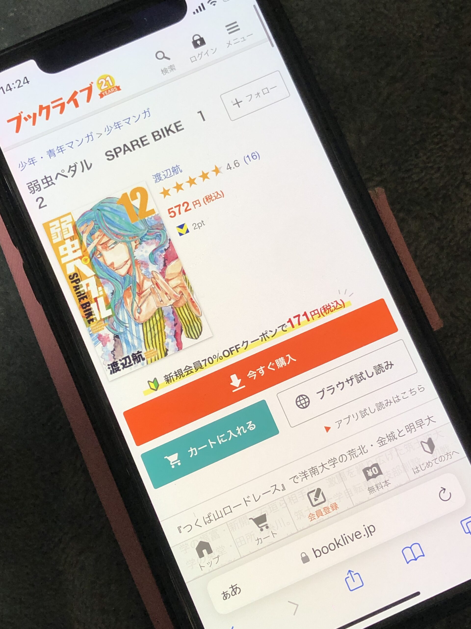 弱虫ペダル SPARE BIKE