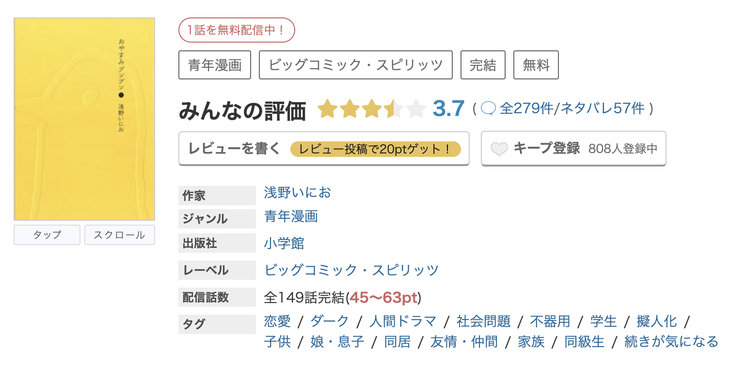 めちゃコミック おやすみプンプン 無料