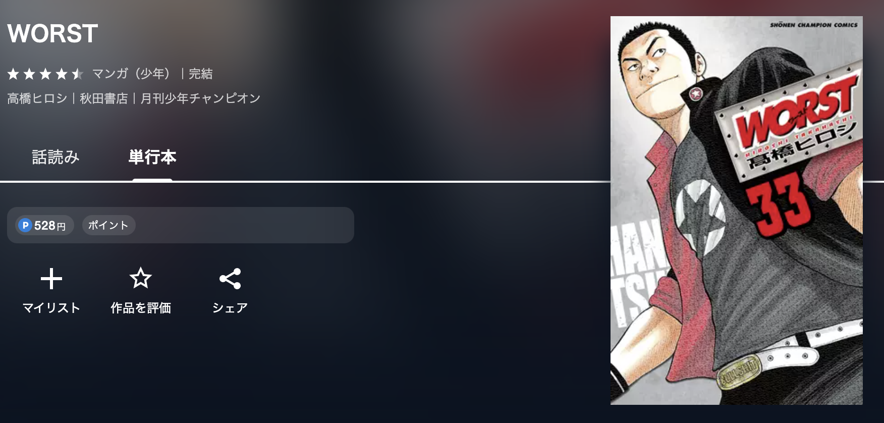 U-NEXT WORST(ワースト) 無料