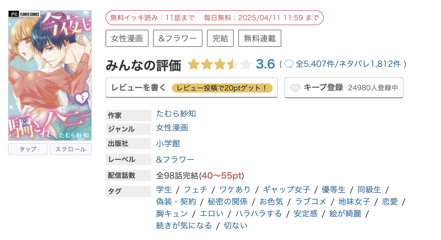 めちゃコミック 今夜も騙されハニー 無料
