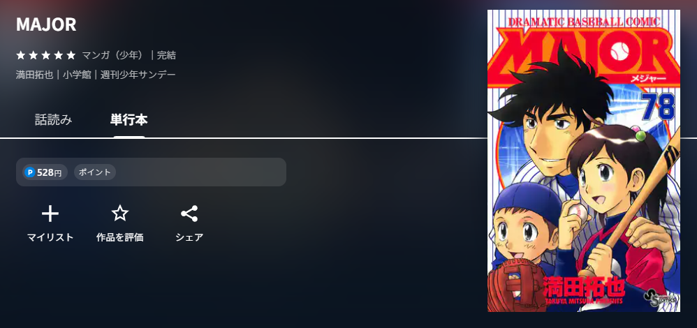 U-NEXT MAJOR（メジャー） 無料