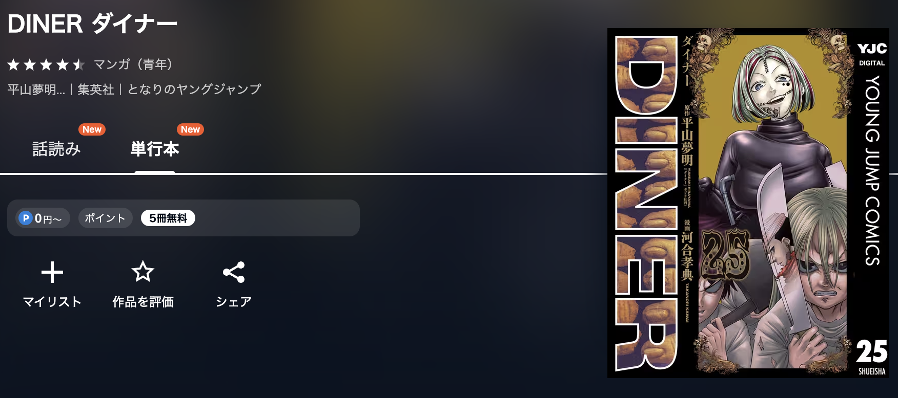 U-NEXT DINER ダイナー 無料