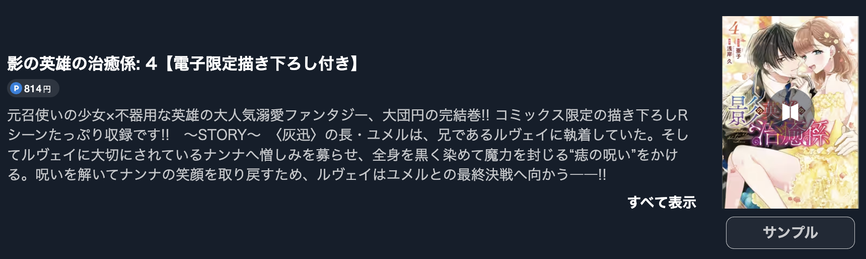 影の英雄の治癒係