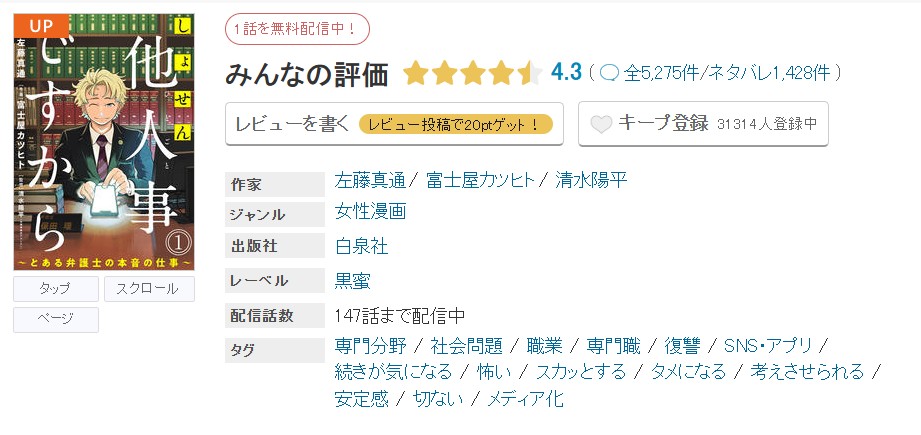 めちゃコミック しょせん他人事ですから 無料