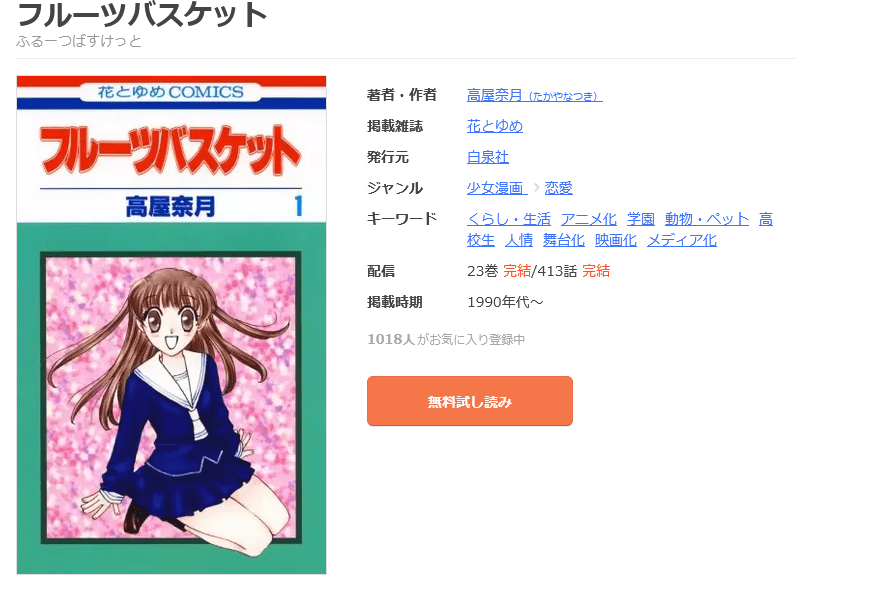 フルーツバスケット 全巻 まんが王国