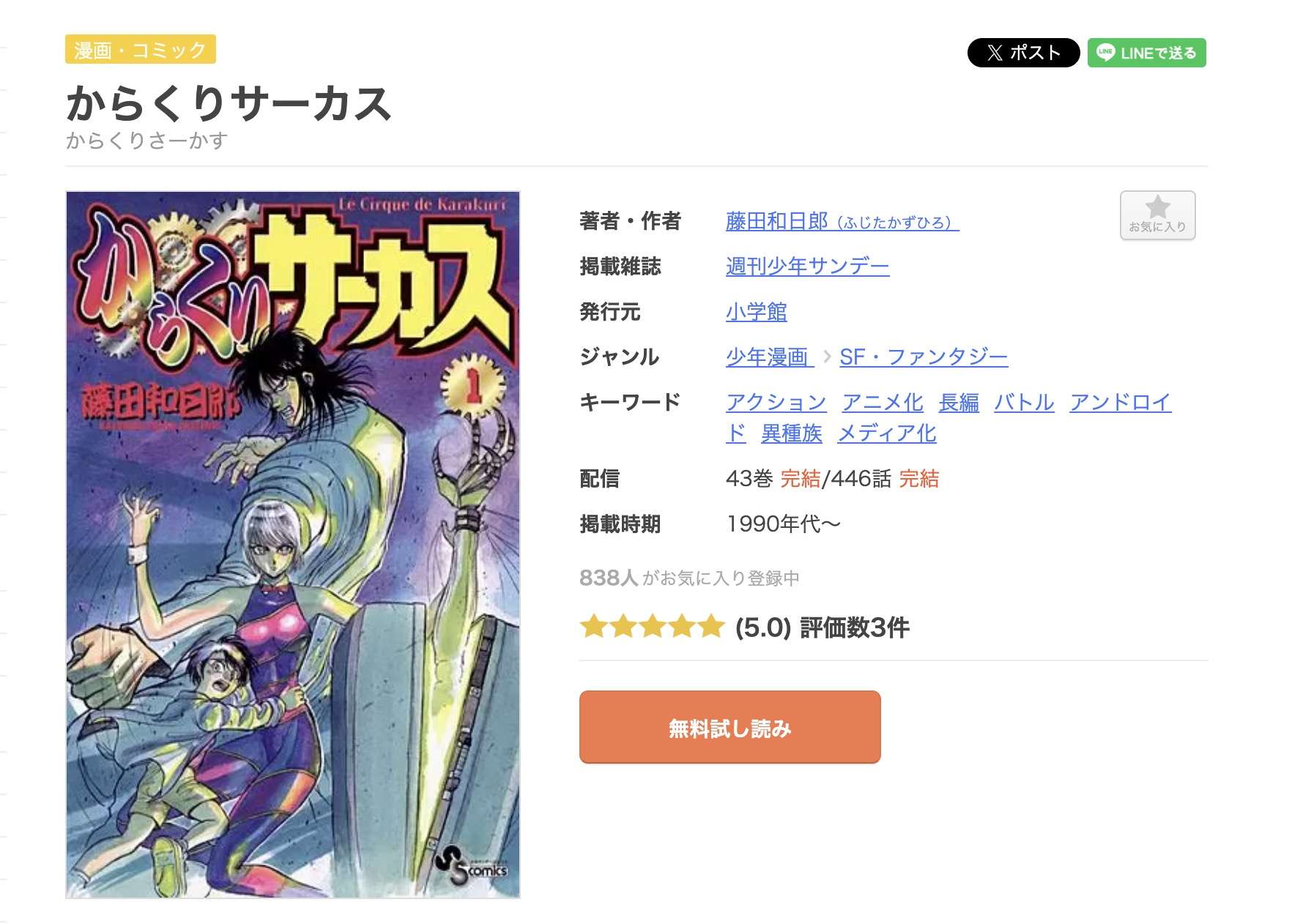 からくりサーカス 全巻 まんが王国