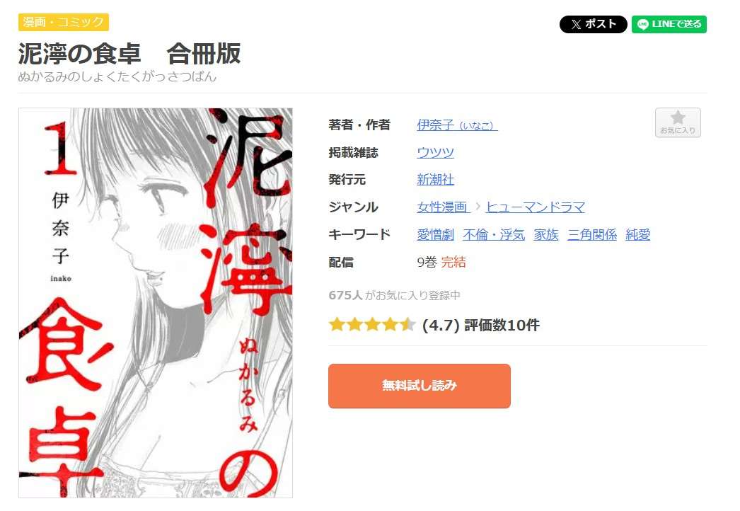 泥濘の食卓 全巻 まんが王国