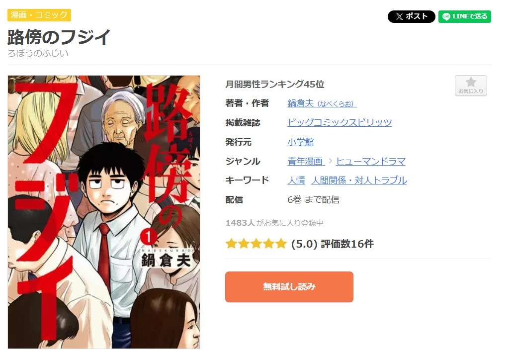 路傍のフジイ 全巻 まんが王国