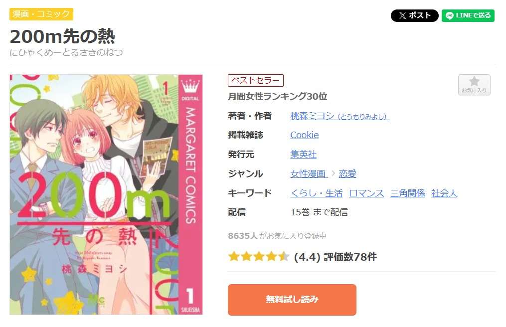 200m先の熱 全巻 まんが王国