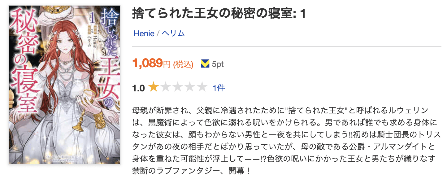 捨てられた王女の秘密の寝室 全巻 ブックライブ